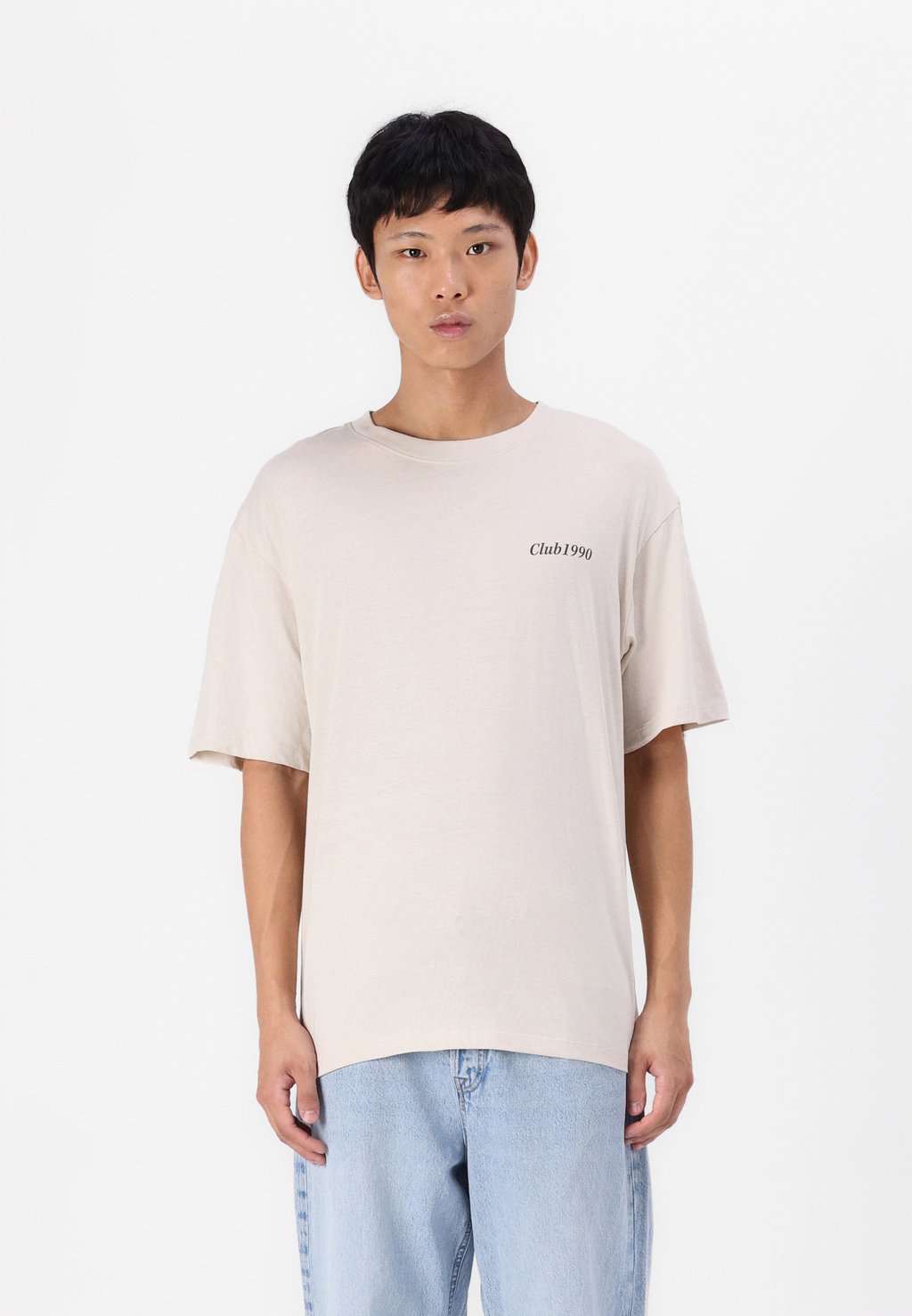 

Футболка с принтом JJEBRADLEY TEE O-NECK Jack & Jones, бежевый