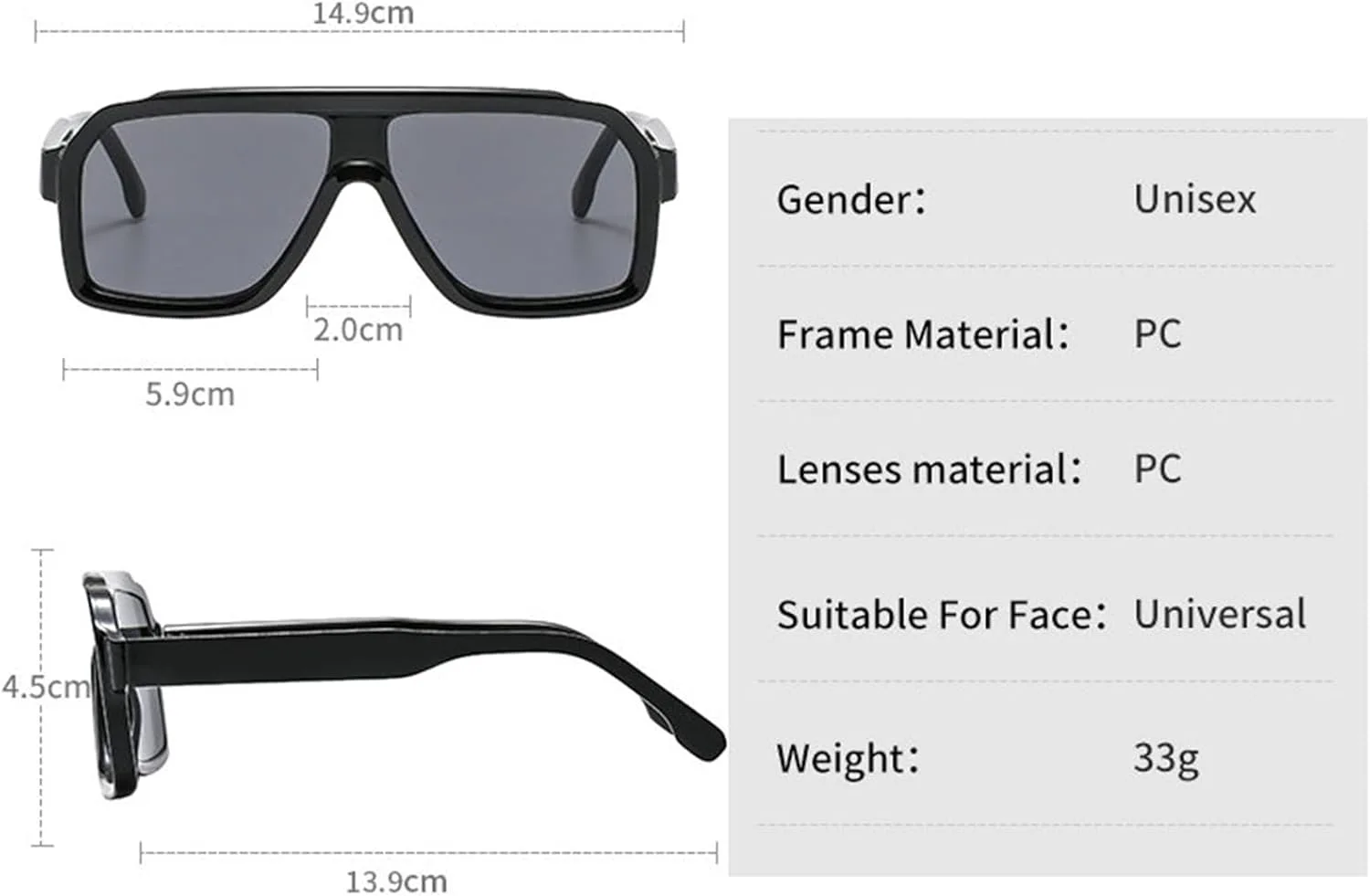 

Willochra популярные модные солнцезащитные очки большого размера квадратной формы для женщин, ретро-градиентные очки с защитой от УФ-излучения UV400 для мужчин, C1