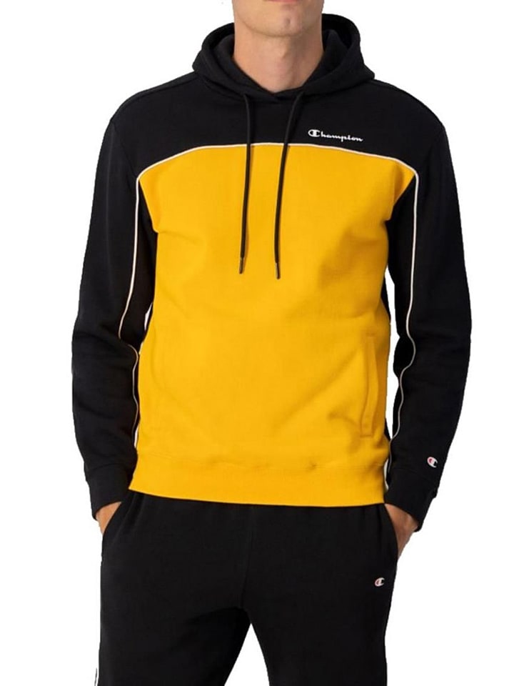 

Champion Худи черно-желтого цвета