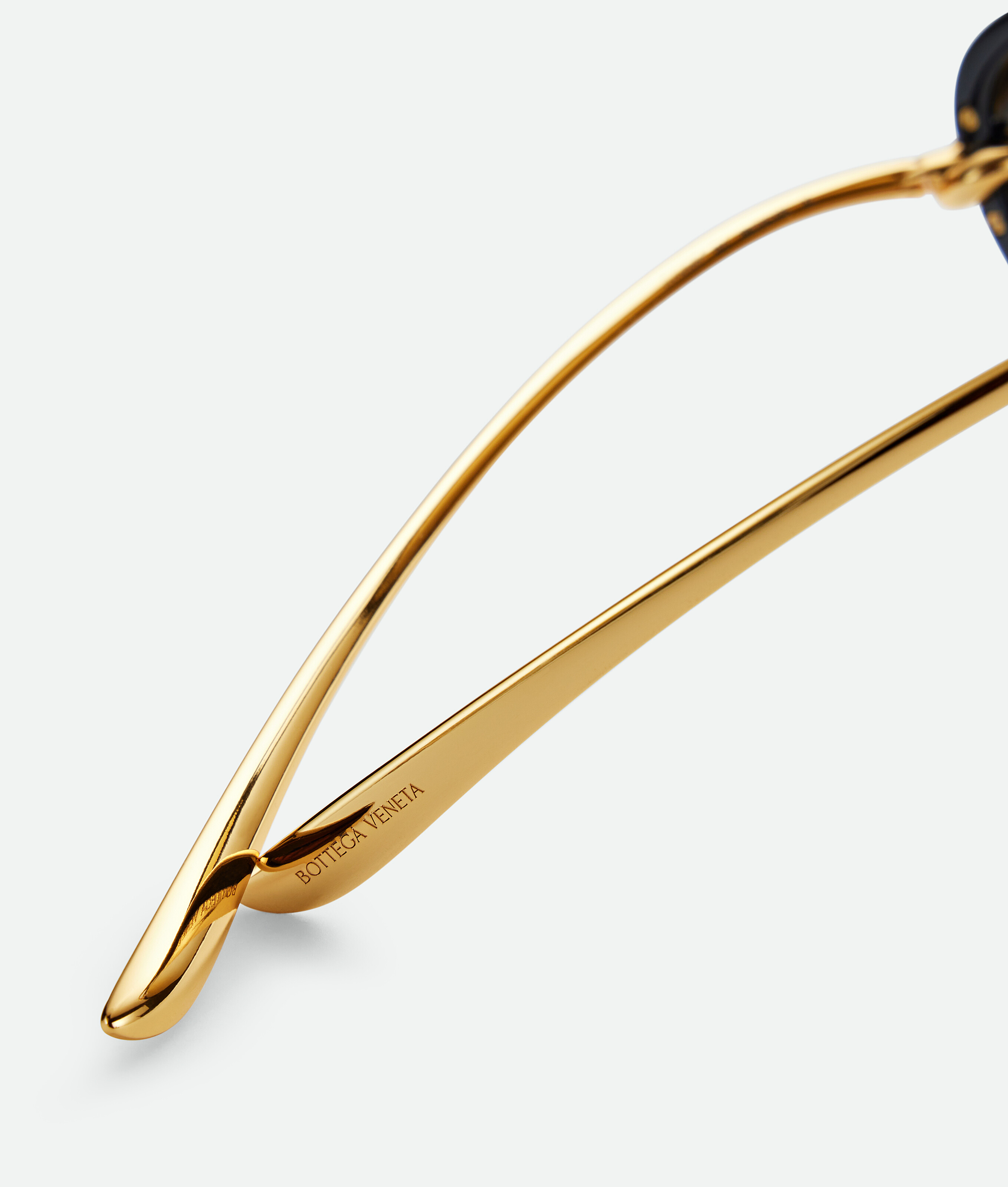 Knot aviator sunglasses BOTTEGA VENETA, желтый/черный — фото 4