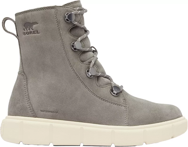 Женские зимние ботинки Sorel Explorer III Joan замшевые, серый