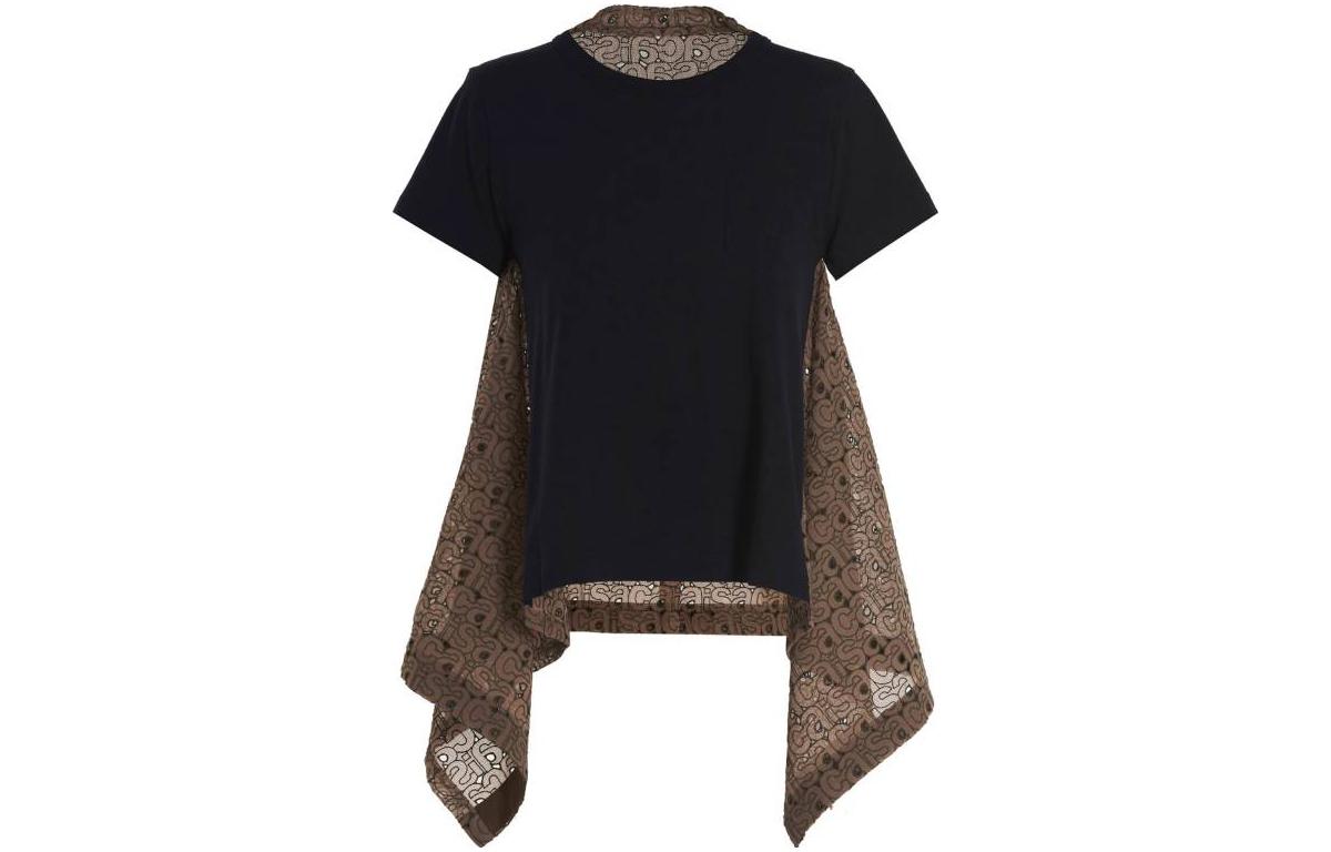 

Sacai Женские футболки, черные, Черный, Sacai Женские футболки, черные