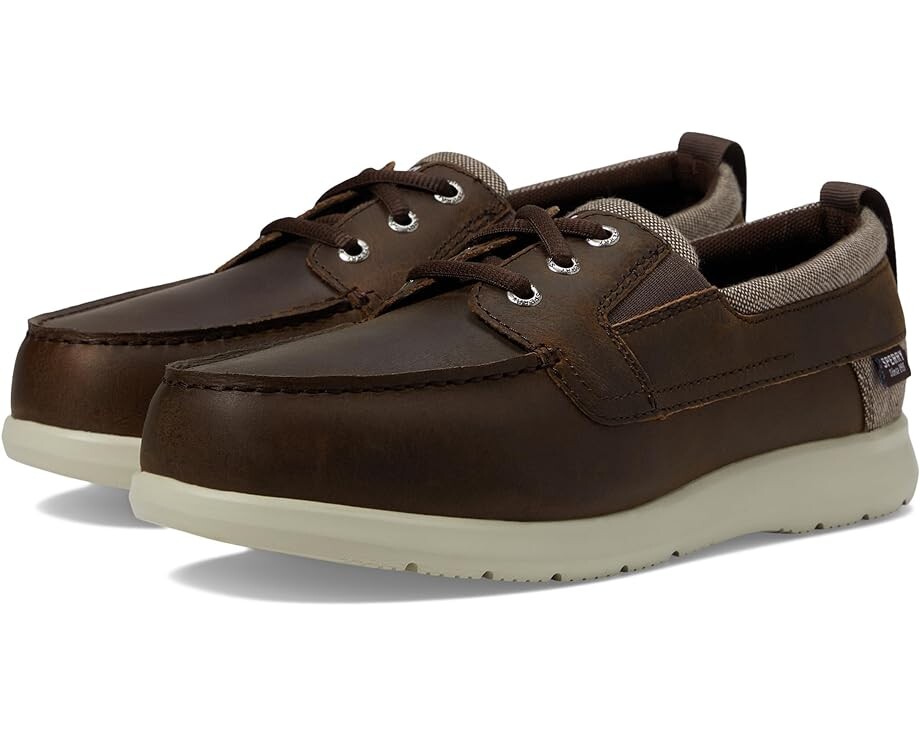

Топсайдеры Sperry Bowrider Plushstep 3-Eye Leather, коричневый