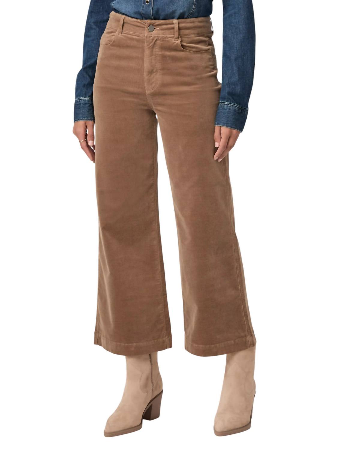 

Широкие брюки Anessa цвета жженого сахара Paige, цвет burnt sugar