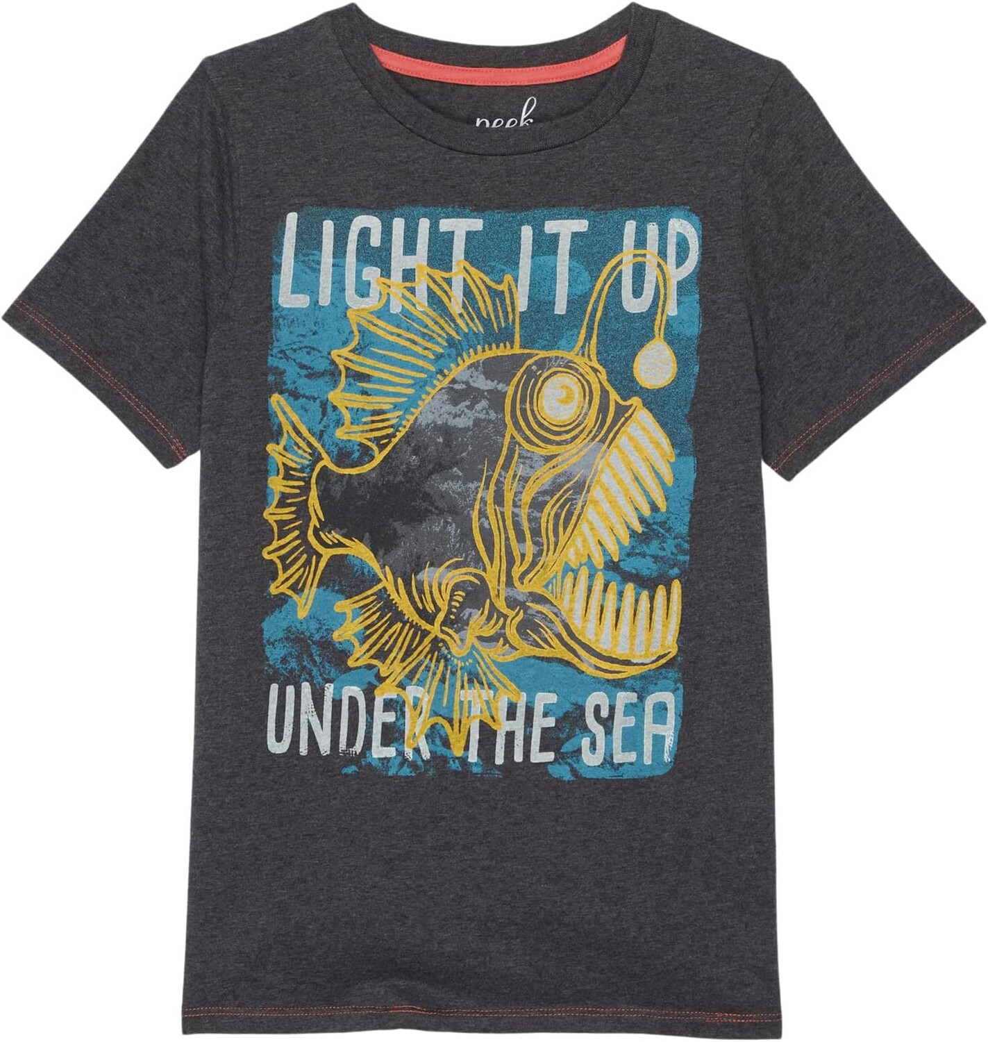 

Футболка PEEK Light It Up Angler Fish Tee, цвет Charcoal Grey Heather
