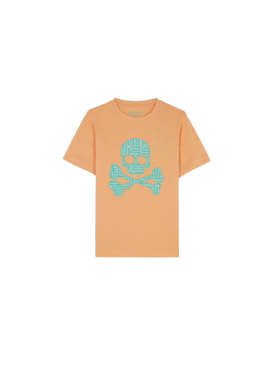 

Рубашка Scalpers Waves Skull, цвет Light orange