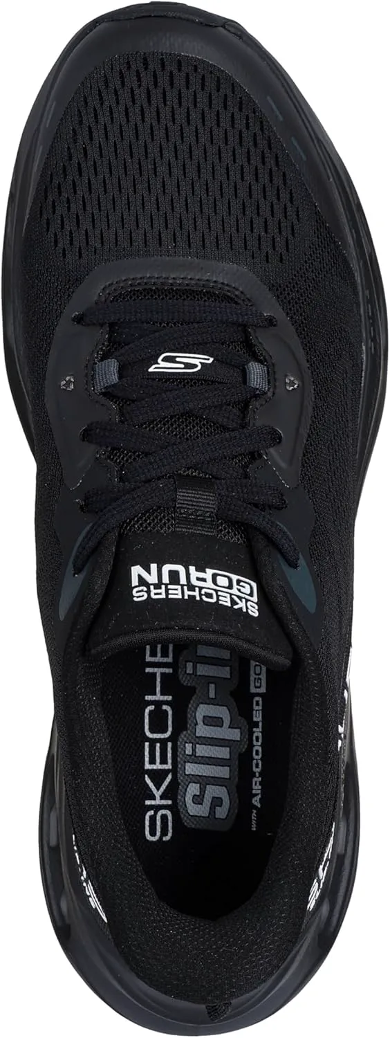 Мужские кроссовки Skechers Max Cushioning Glide Step с амортизацией, надевание без помощи рук, черный — фото 3