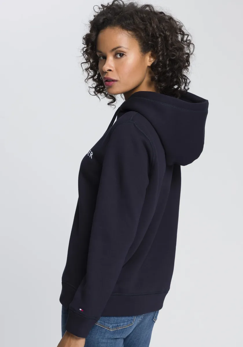 Толстовка Tommy Hilfiger с капюшоном и вышивкой логотипа Tommy Hilfiger, цвет Desert Sky (Dunkelblau) — фото 4