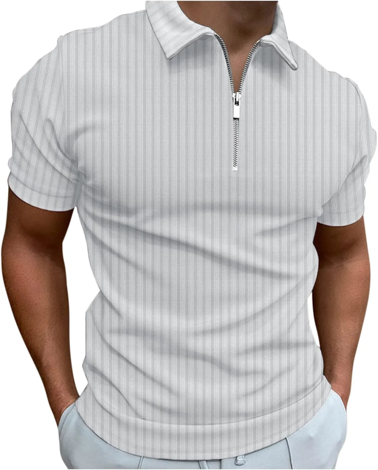 

Мужская поло с коротким рукавом, текстурированная, slim fit