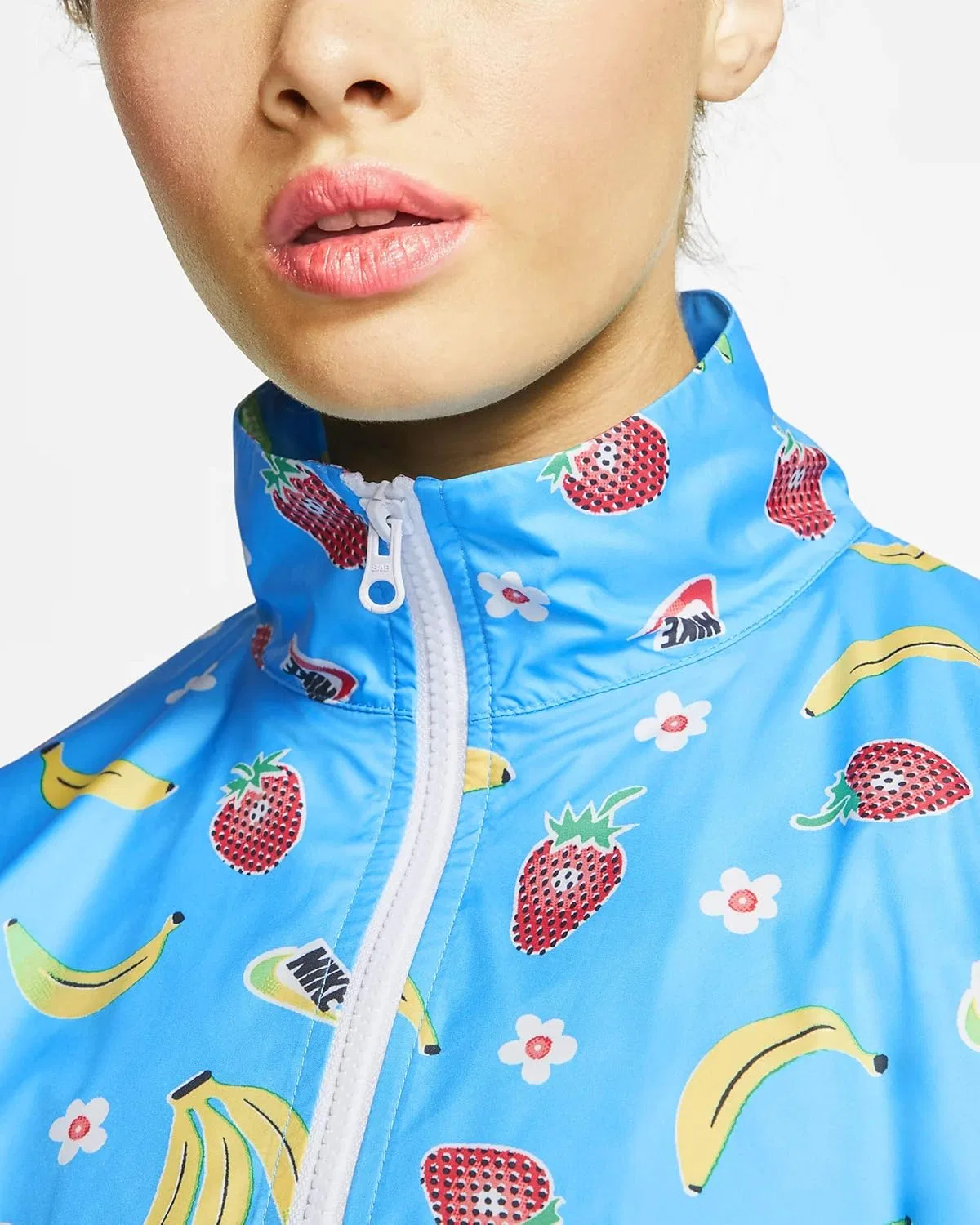 Тренировочная куртка Nike, женская, цвет Lt Current Blue/White — фото 3