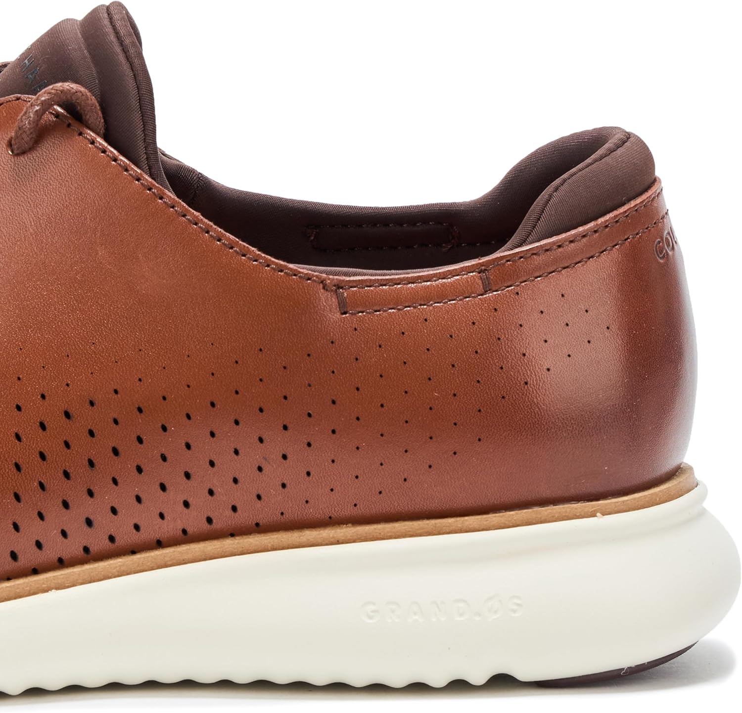 Мужские оксфорды Cole Haan 2.Zerogrand с лазерной перфорацией, Woodbury/Silver — фото 4