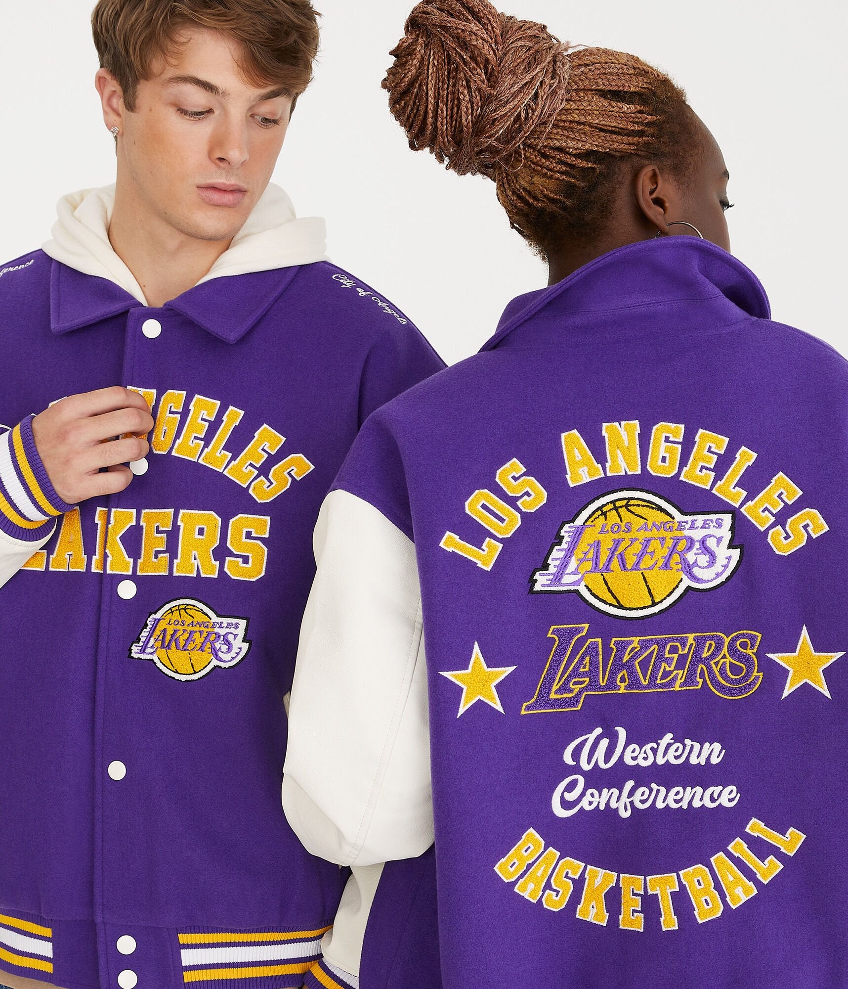 

Куртка-бомбер Aeropostale Los Angeles Lakers, фиолетовый