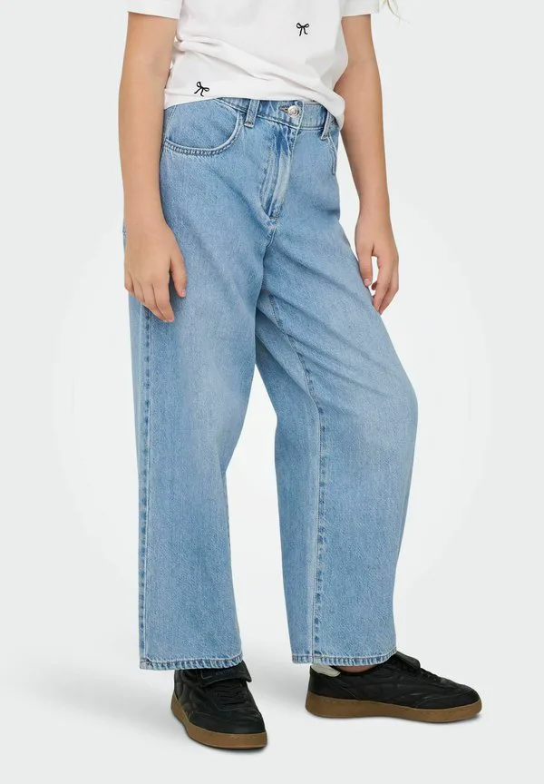 Джинсы свободного кроя mit weitem bein koglumi taille Only Girls, Light Blue Denim — фото 2