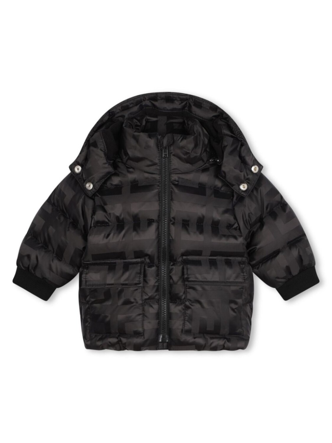 

Givenchy Kids пуховик с логотипом, черный