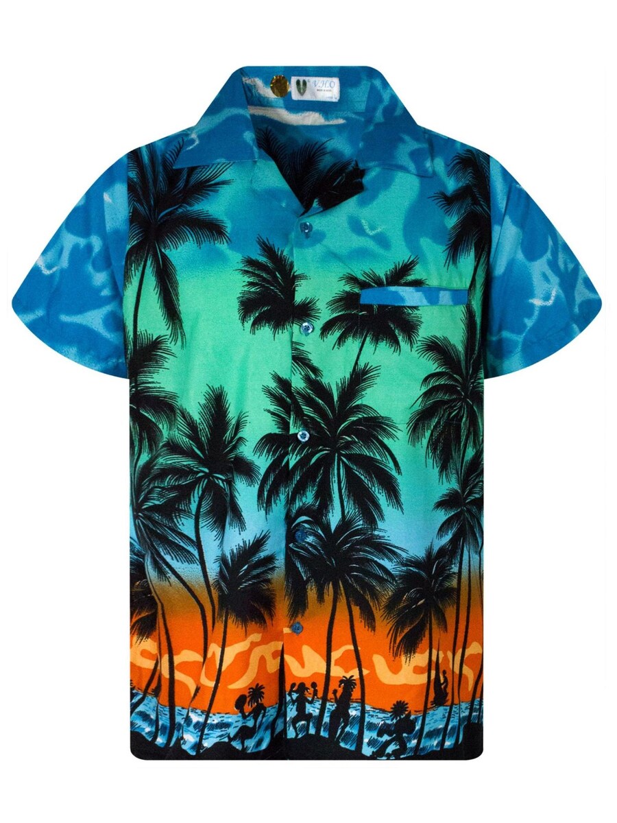 

Рубашка King Kameha Beach Eclectic, бирюзовый
