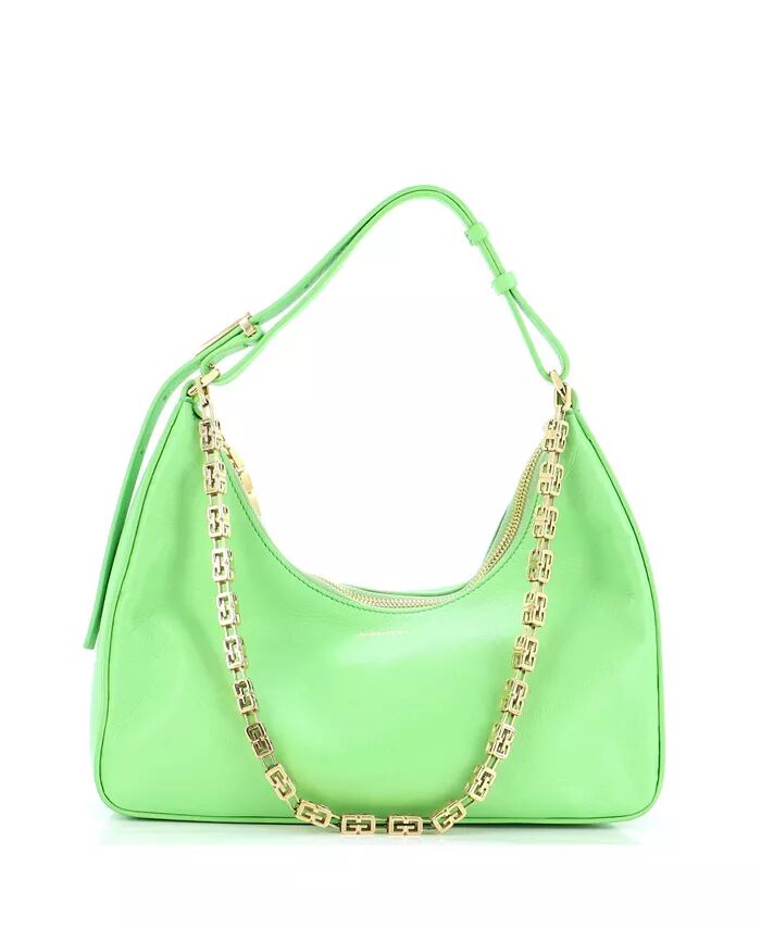 

Маленькая кожаная сумка с вырезом в виде луны Pre-Owned Givenchy, зеленый