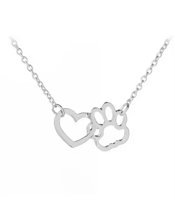 

Ожерелье Heartpaws с сердцем и лапой Hollywood Sensation, silver