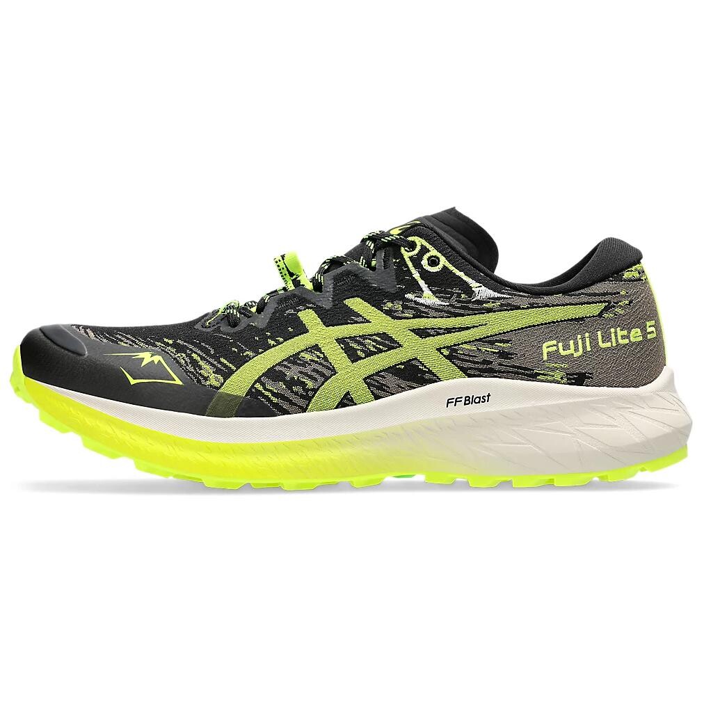 

Кроссовки для бега FUJI LITE 5 мужские с низким верхом, черные/желтые Asics