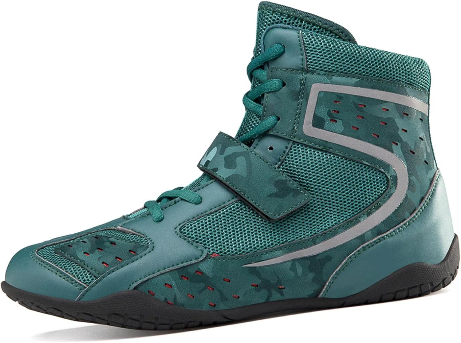 

TECDOTO Высокие боксерские кроссовки для мужчин, легкие боксерские кроссовки для спарринга, зеленые, размер 44EU