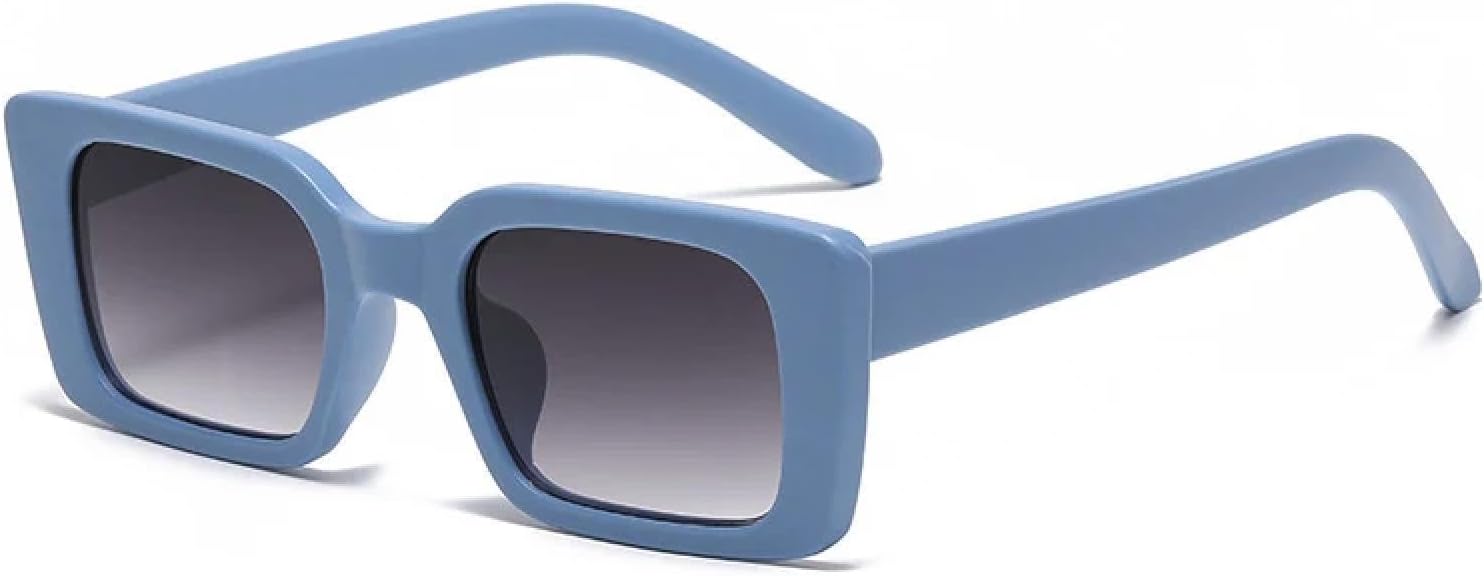 

Популярные модные солнцезащитные очки маленького прямоугольного размера для женщин, ретро-очки с леопардовым принтом, солнцезащитные очки UV400 для мужчин TKKTLLT, Blue Gray Gradient