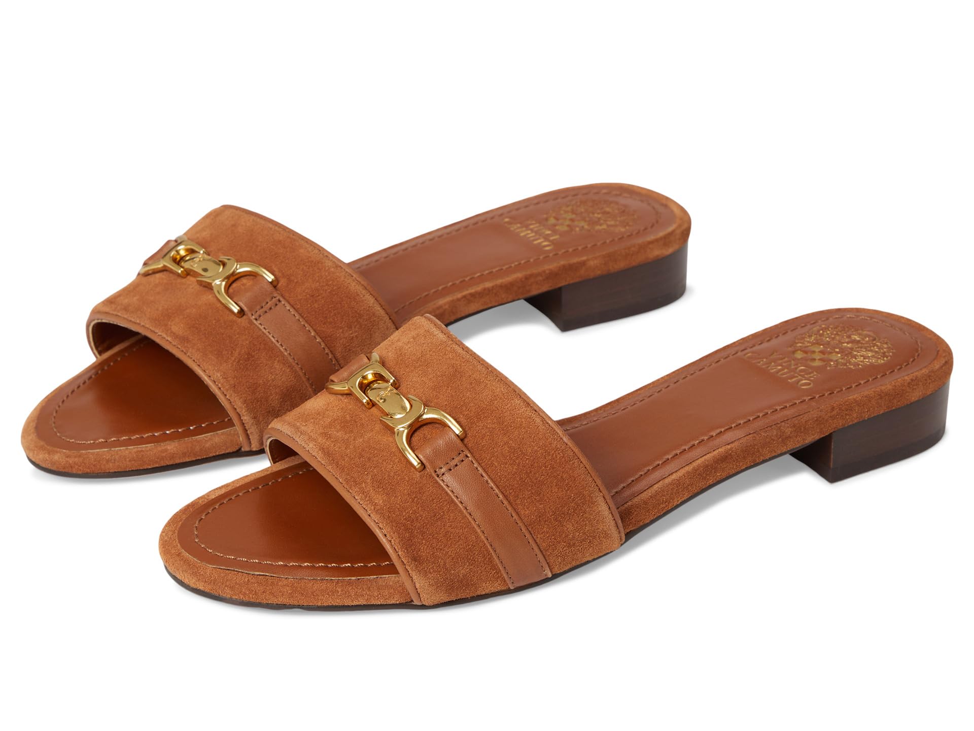 Туфли Vince Camuto Maxine Banded Buckle Slide Sandals, Caramello