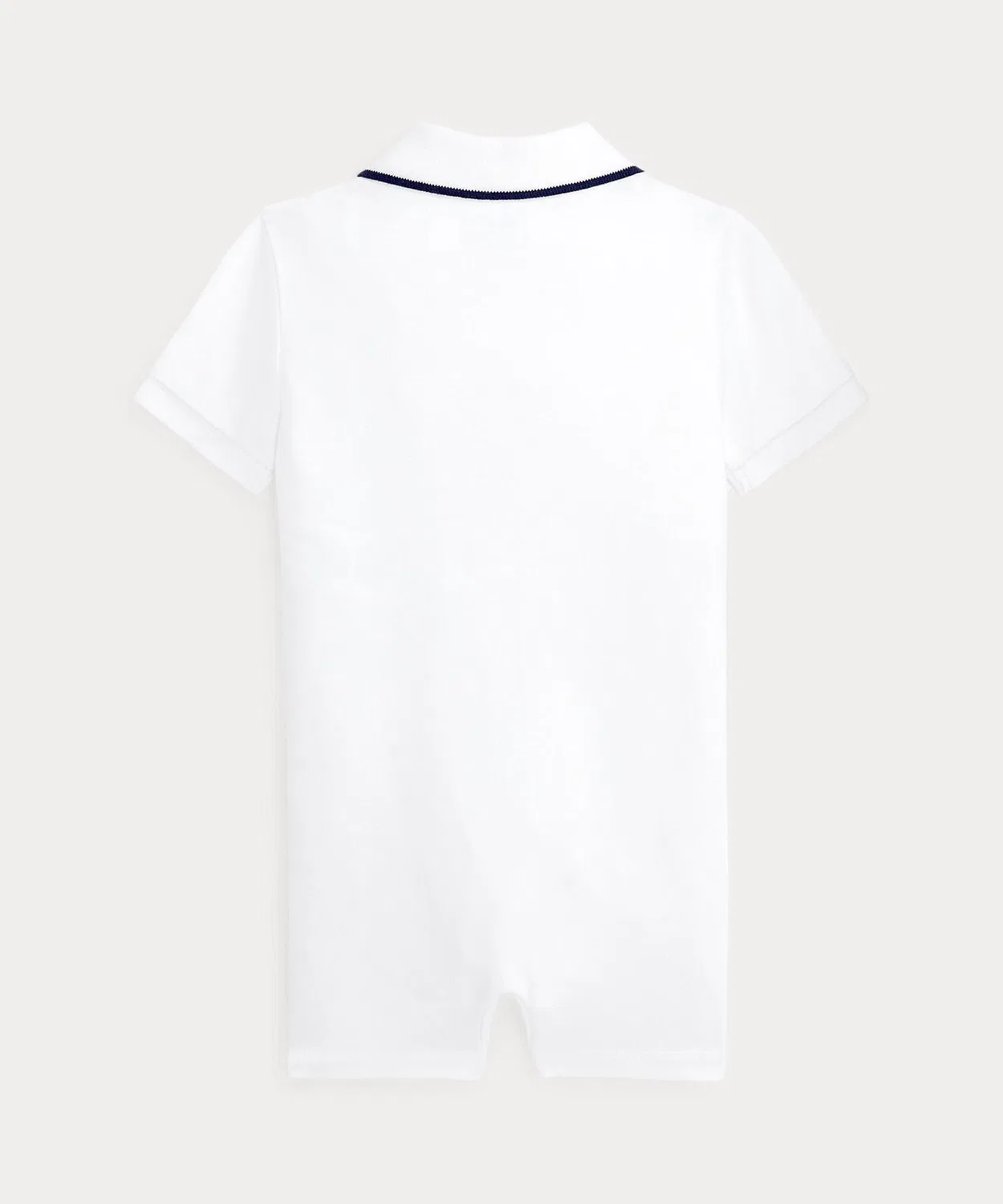 Поло-платье из мягкого хлопка Polo Ralph Lauren, белое — фото 2