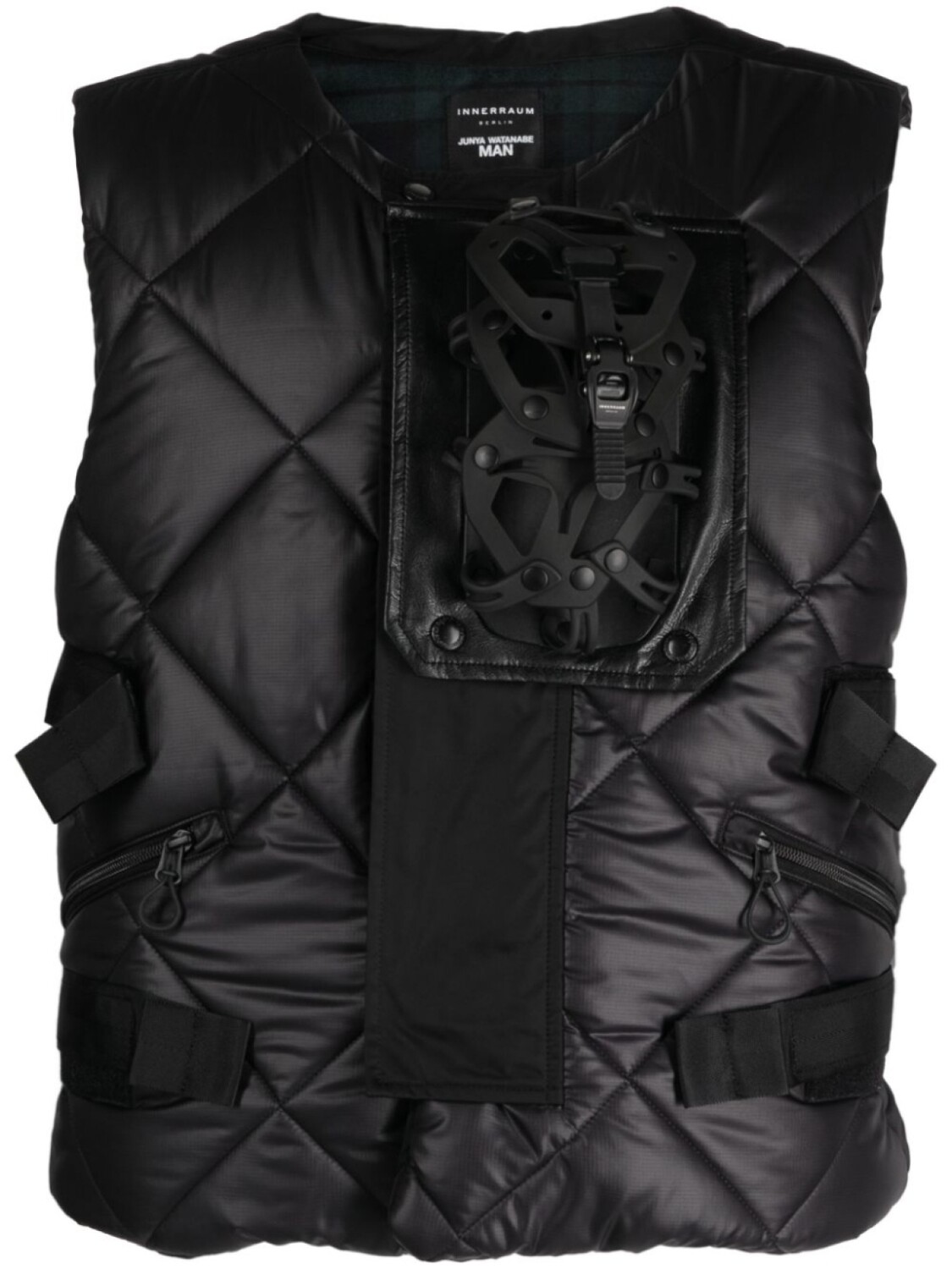 

Junya Watanabe MAN стеганый жилет из коллаборации с Innerraum, черный