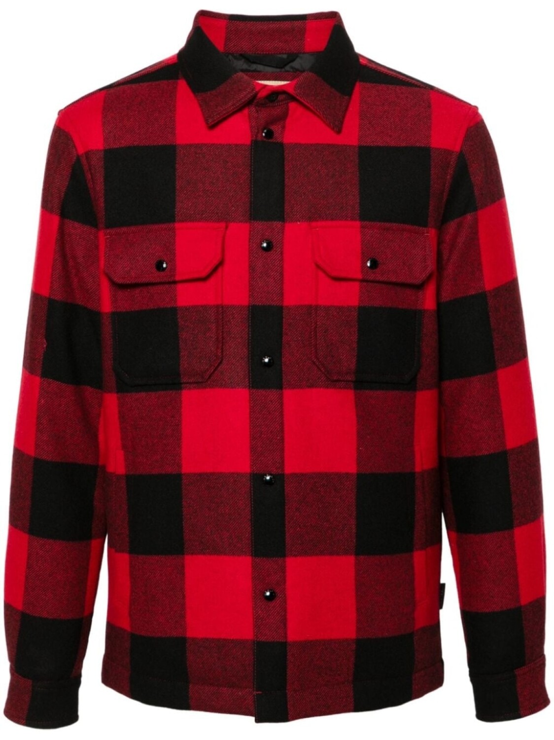

Woolrich куртка в клетку из буйволиной кожи, красный