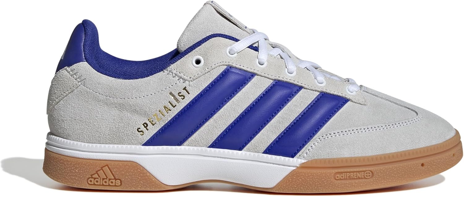Мужские кроссовки Adidas Spezialist для зала, белый/синий/серый — фото 2