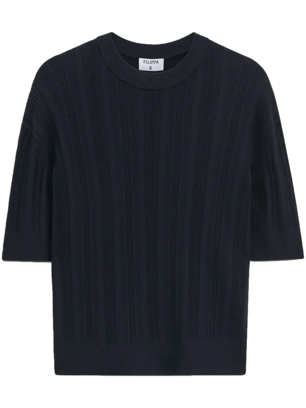 

Filippa K футболка фактурной вязки, черный