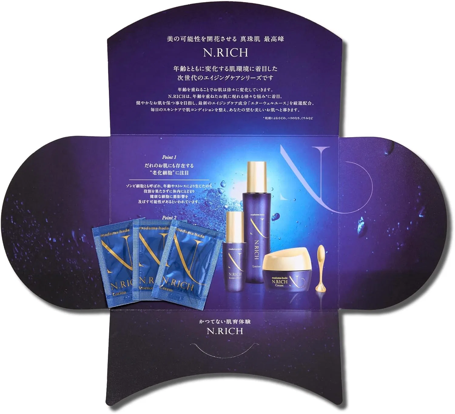 Набор средств для лица Enrich Series Trial Set, 9 шт., Madama Hada Pearl Skin