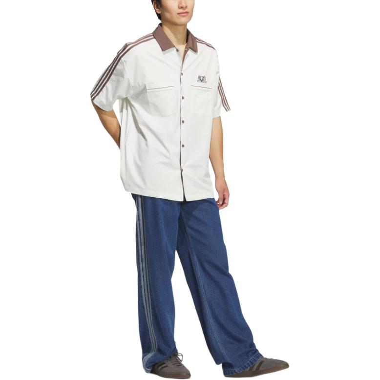 Рубашка Disney Bowling SS25 Unisex Adidas Originals, белый — фото 3