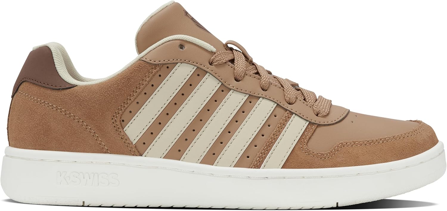 

Мужские кроссовки K-SWISS Court Palisades, Indian Tan/Snow White/Crème Brulee/Soft Silt