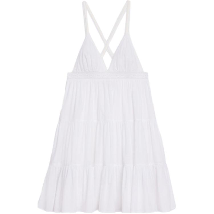 

Celine Женское белое платье без рукавов, коллекция осень-зима 2022