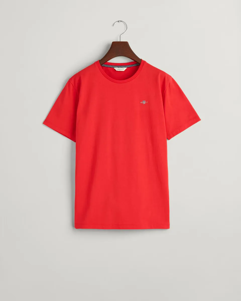 

Футболка с короткими рукавами и круглым вырезом Gant, красный