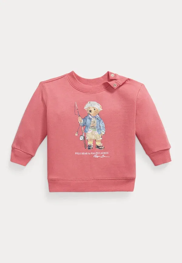 Толстовка на флисе Polo bear, Polo Ralph Lauren, цвет адирондак берри