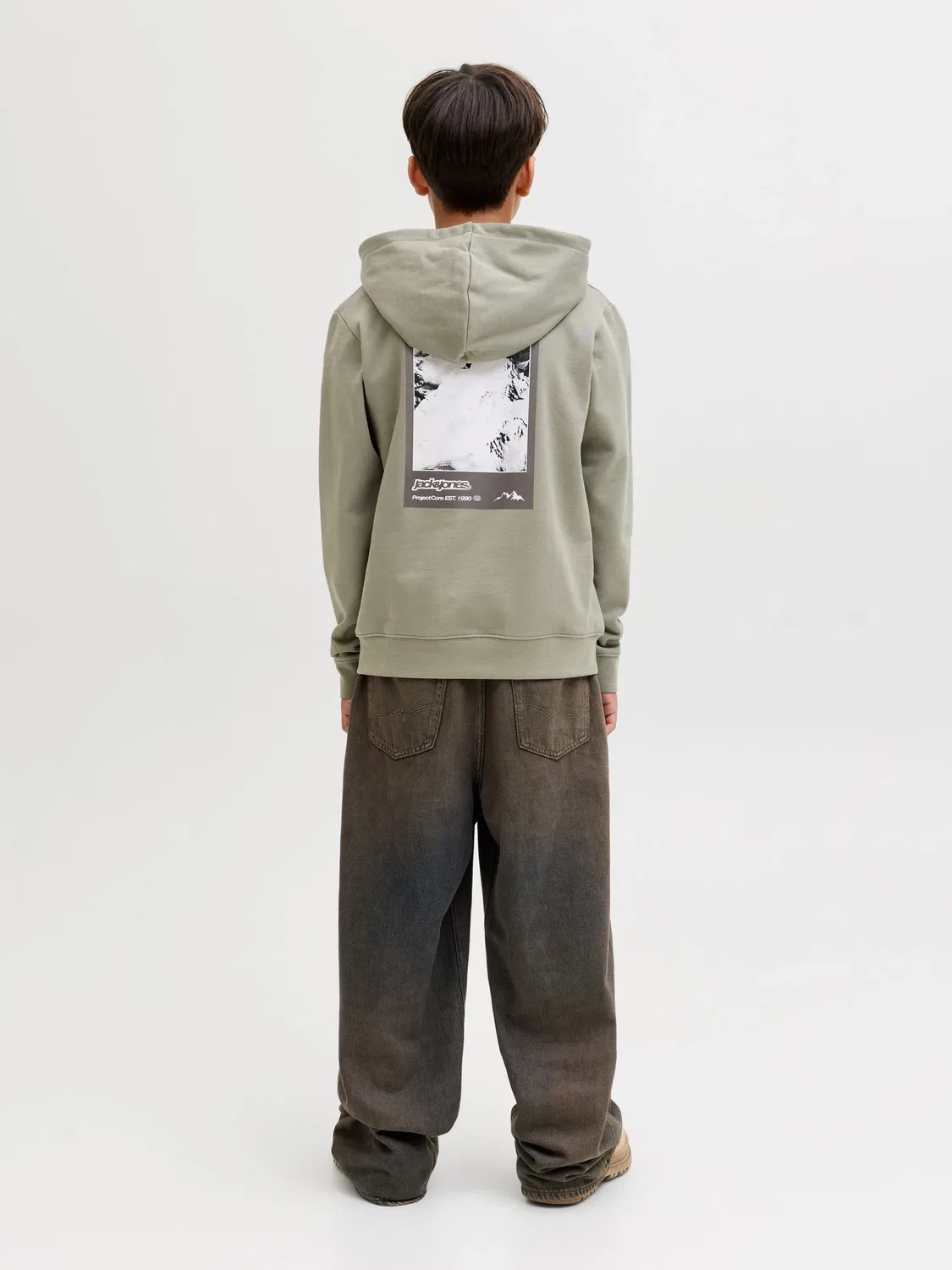 Худи из хлопка JACK & JONES Junior, ветвир — фото 4