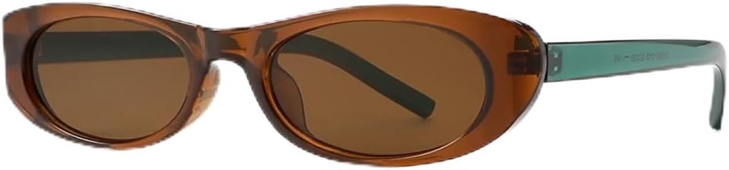 

Ретро-модные маленькие солнцезащитные очки для женщин и мужчин, классический винтажный стиль, защита от УФ-излучения UV400, для активного отдыха на природе VFDHN, Brown