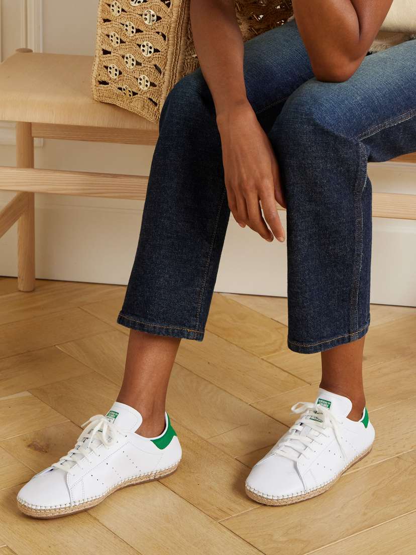 Кроссовки Clot Stan Smith из перфорированной кожи Adidas Originals, белый — фото 2