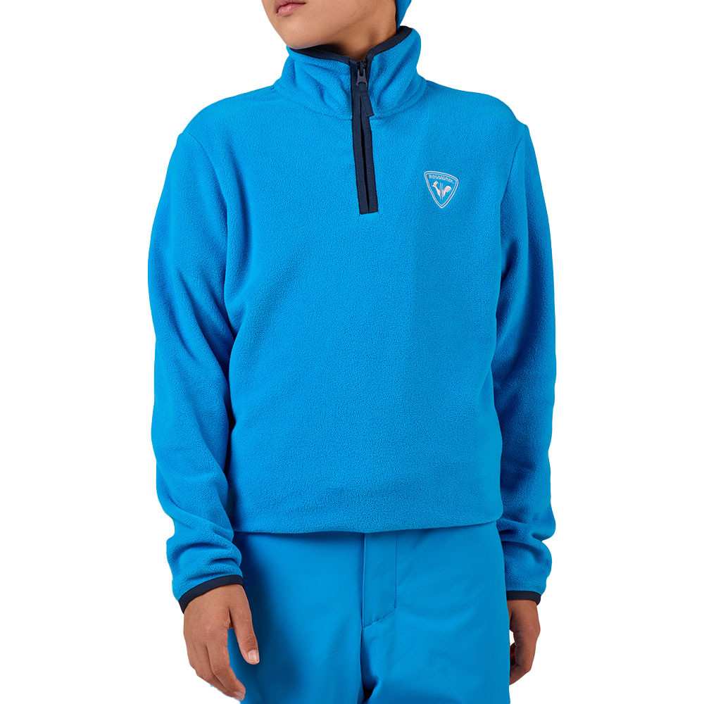 

Детская флисовая куртка-полупильник Rossignol Strawpile с молнией до середины груди, Blazing Blue