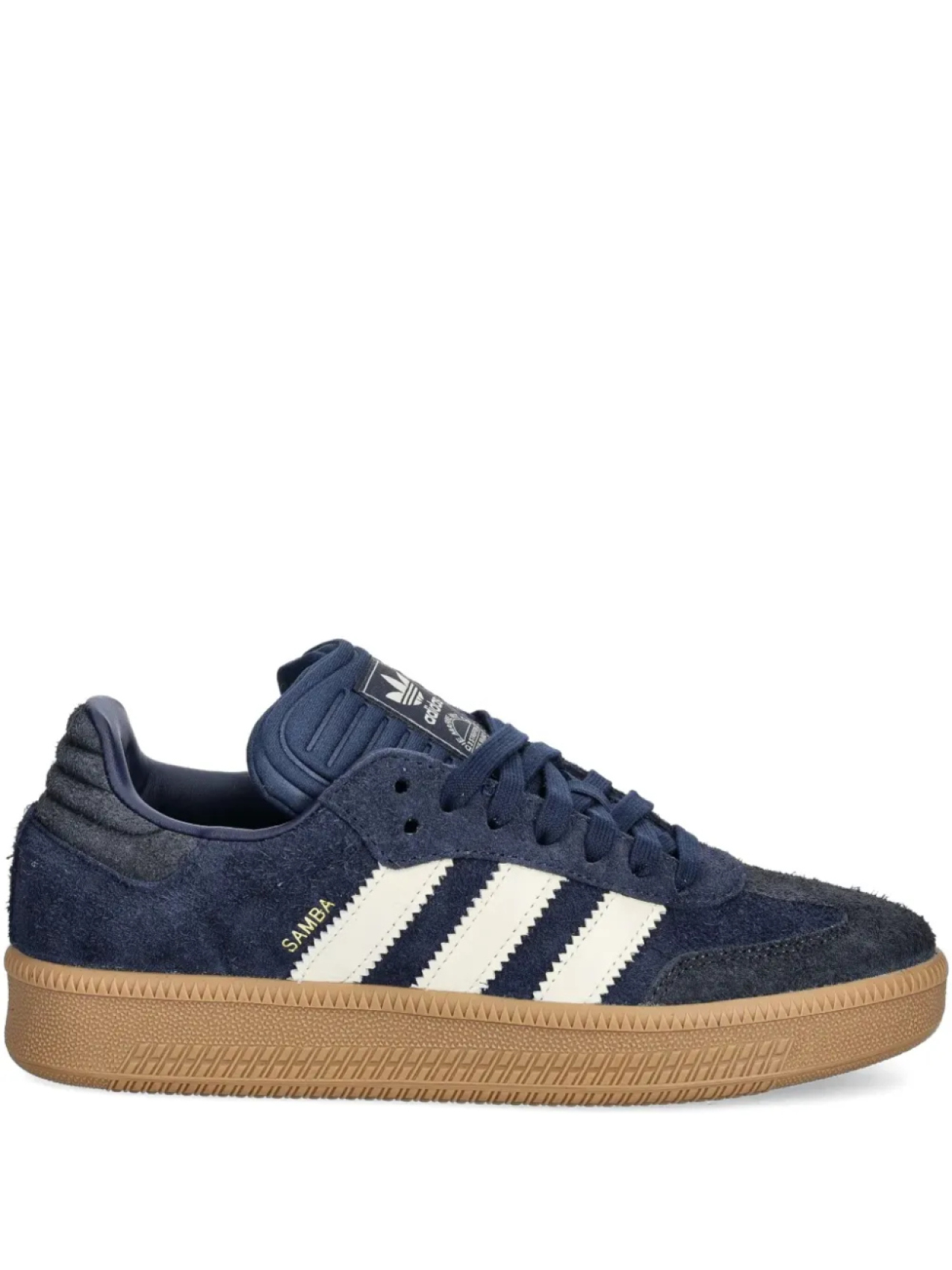 

Кроссовки Adidas Samba XLG из замши с тремя полосками, синий