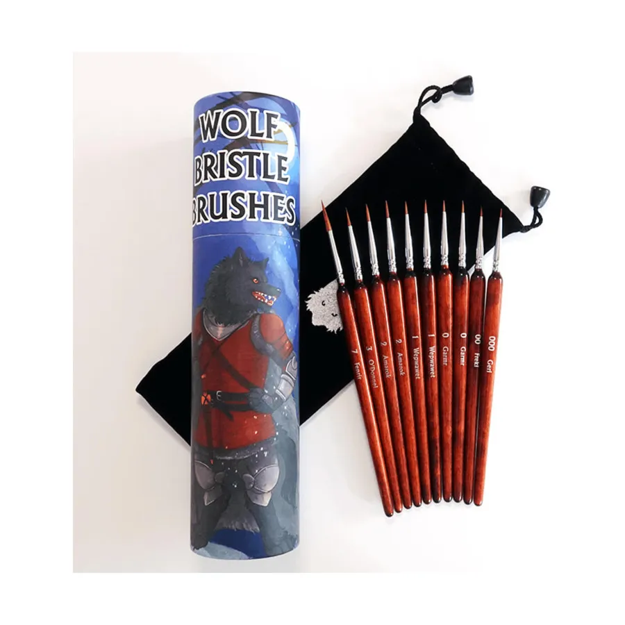

Набор кистей из волчьей щетины, Paint Brushes & Accessories (Chronicle Cards)