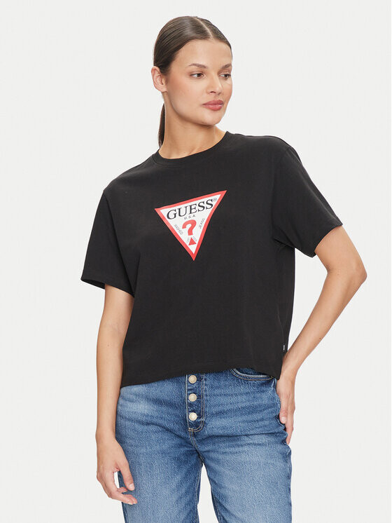 

Футболка стандартного кроя Guess, черный