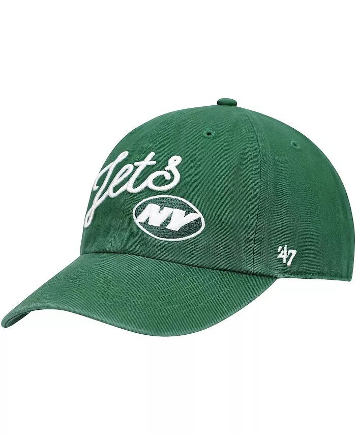 

Женская регулируемая кепка зеленого цвета New York Jets Millie Clean Up '47 '47 Brand, зеленый