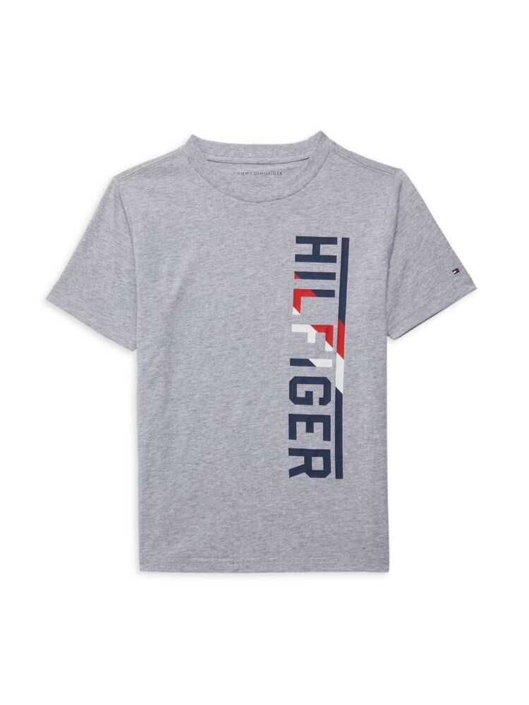 

Футболка с логотипом для мальчиков Tommy Hilfiger, цвет Grey Heather