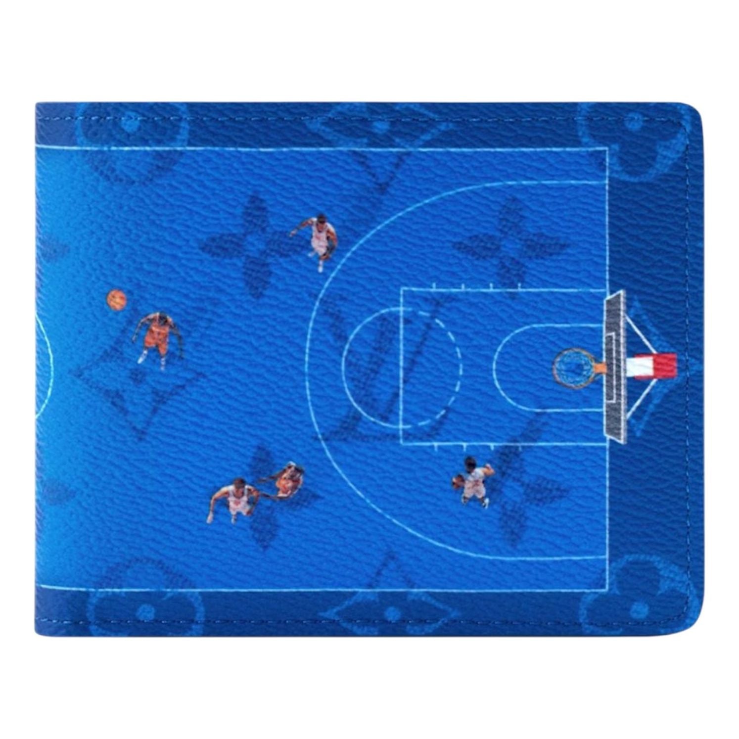 

Тонкий баскетбольный кошелек Louis vuitton, синий, модель