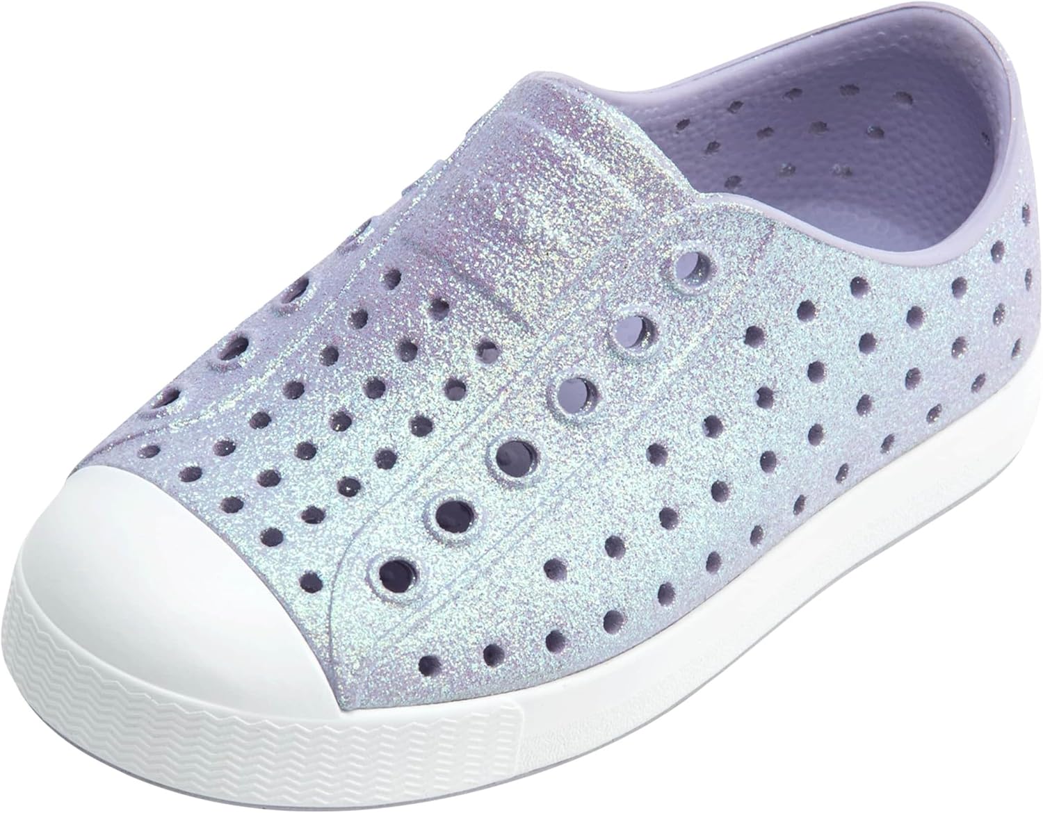 

Кроссовки Native Shoes Unisex-Child Jefferson Bio-Bling, Future Purple Bling/Shell White
