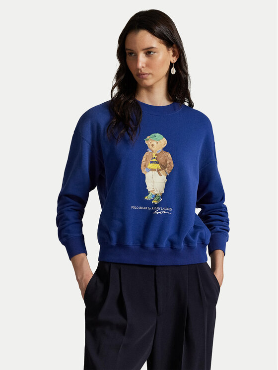 

Свитшот relaxed fit 211971736001 Polo Ralph Lauren, синий