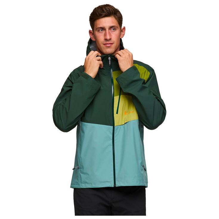 

Куртка для походов Impermeo 3l с капюшоном, куртка-мешок, размер M, карго и блюграсс - S Cotopaxi