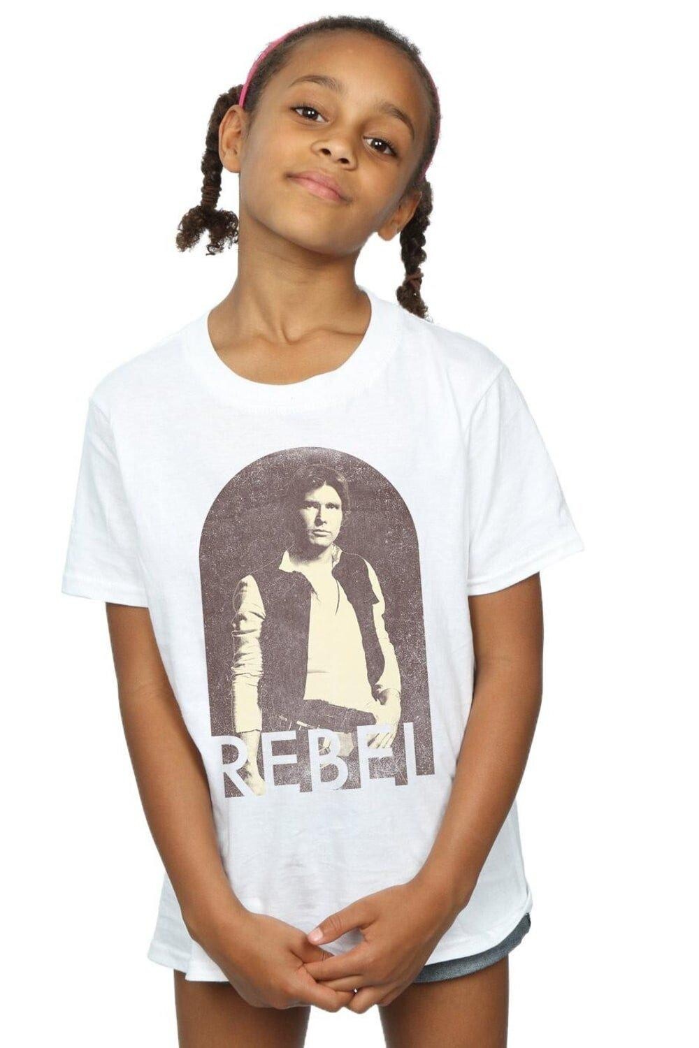 

Хлопковая футболка Han Solo Rebel Star Wars, белый